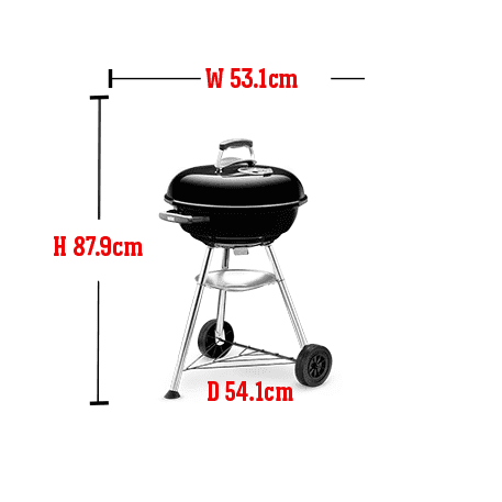 Weber Compact 47cm Charcoal BBQ 2 Weber Compact 47cm charcoal bbq sizes