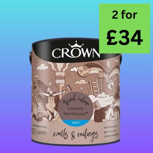Crown Matt Emulsion 2.5L - Full Range 1 Crown Matt Emulsion 2.5L - Full Range