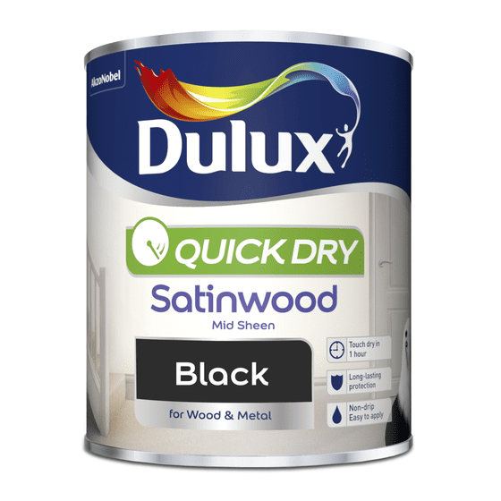 Dulux Quick Dry Satinwood 750ml - Colours (Full Range) 1 Dulux Quick Dry Satinwood 750ml - Colours (Full Range)