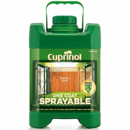 Cuprinol One Coat Sprayable Fence Treatment 5L (Spray or Brush on) 1 Cuprinol One Coat Sprayable Fence Treatment