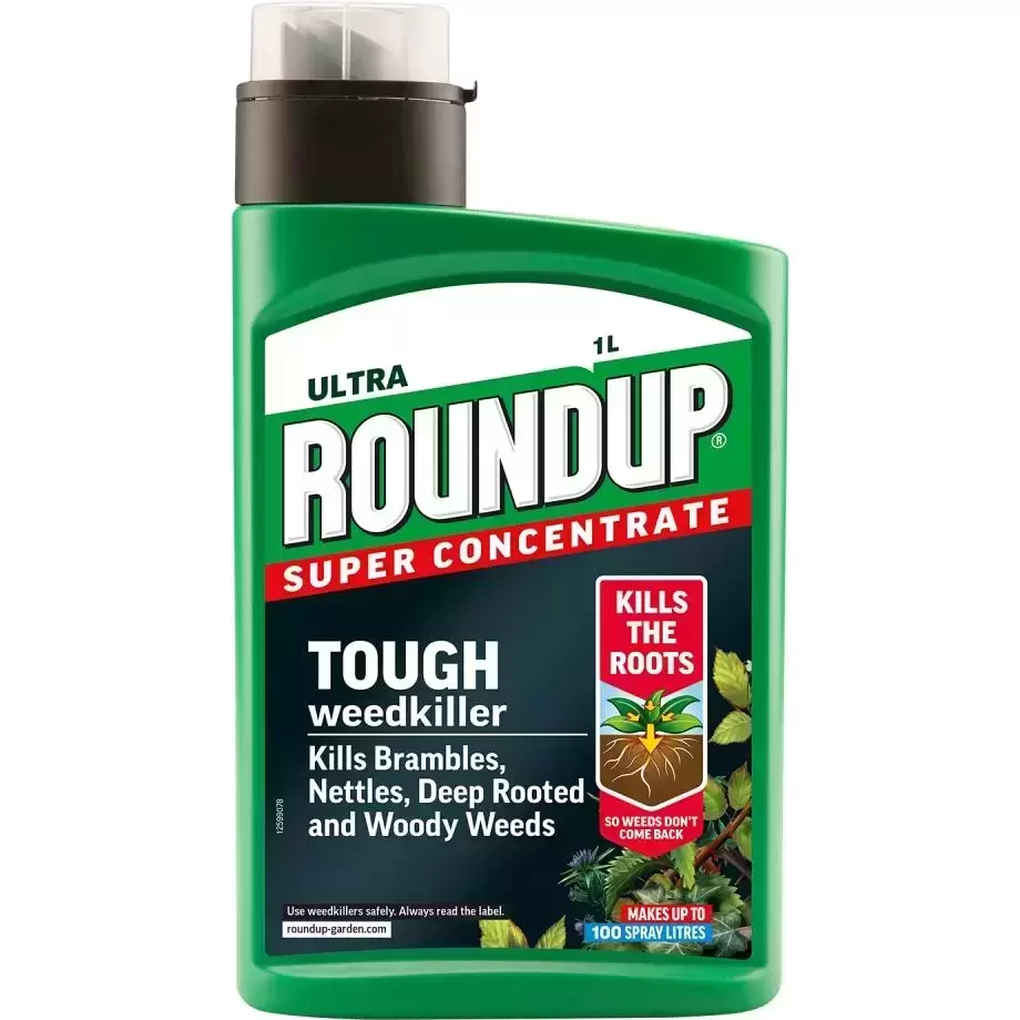 Roundup Ultra Tough Concentrate Weedkiller 1L 1 Roundup Ultra Tough Concentrate Weedkiller 1L