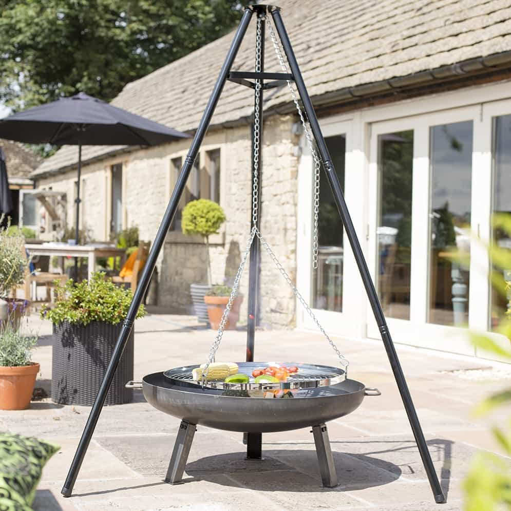 La Hacienda Tripod with Hanging Grill 1 La Hacienda Tripod with Hanging Grill
