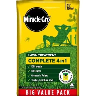 Miracle Gro Complete 4 in 1 Lawn Feed - 360m2 Bag 1 Miracle Gro Complete 4-in-1 Lawn Feed 14kg