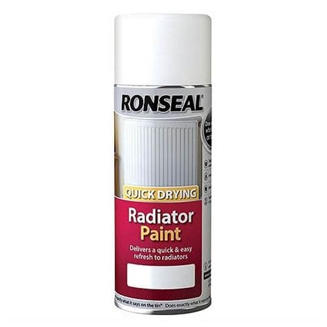 Ronseal Quick Dry Radiator Spray Paint 1 Ronseal Quick Dry Radiator Spray Paint