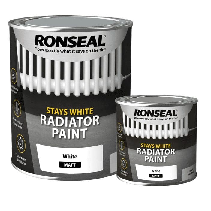 Ronseal Stay White Radiator Paint 1 Ronseal Stay White Radiator Paint