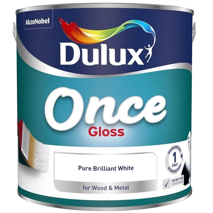 Dulux Once Gloss - Pure Brilliant White 1 Dulux Once Gloss - Pure Brilliant White