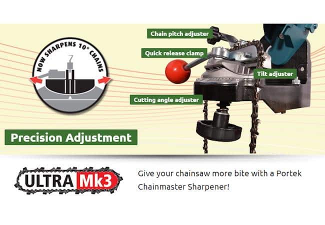 Portek Ultra-4 Professional Bench Chain Grinder Chainsaw Sharpener 3 Portek Ultra-4 Professional Bench Chain Grinder Chainsaw Sharpener - Image 3
