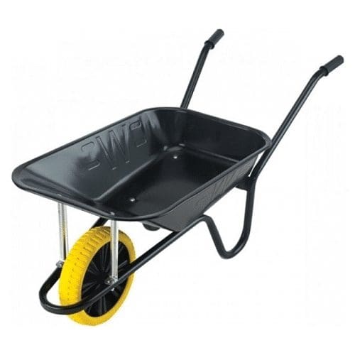 Contractor Black 85L Wheelbarrow – Puncture Proof (CBPP) (Made in UK) 1 CBPP Wheelbarrow