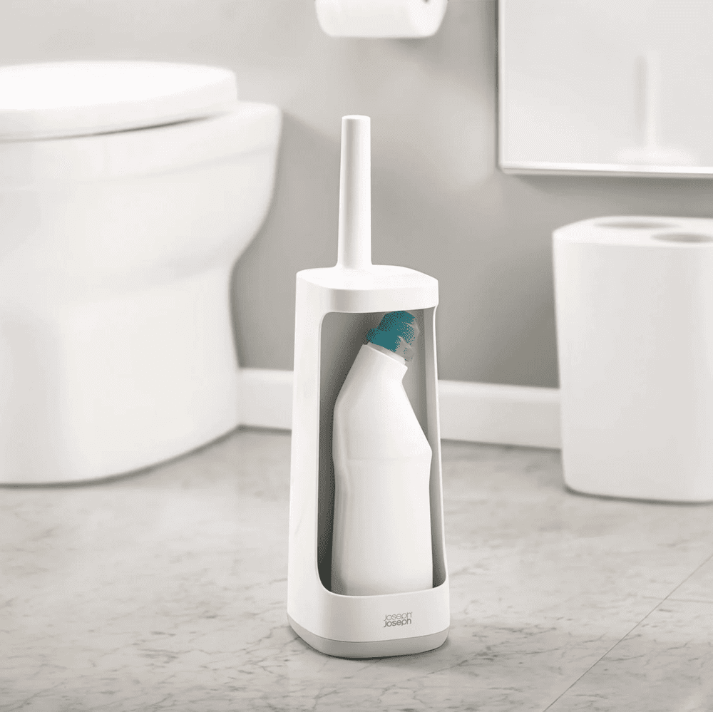 Joseph Joseph Flex™ Plus Light Grey Toilet Brush with Storage Caddy 1 Joseph Joseph Flex™ Plus Light Grey Toilet Brush with Storage Caddy