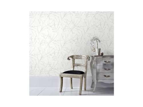 Innocence White Mica Wallpaper