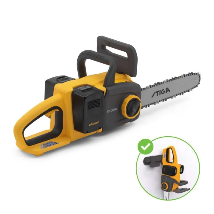 Stiga CS300e Cordless Chainsaw (2x20v) 1 Stiga CS300e Cordless Chainsaw