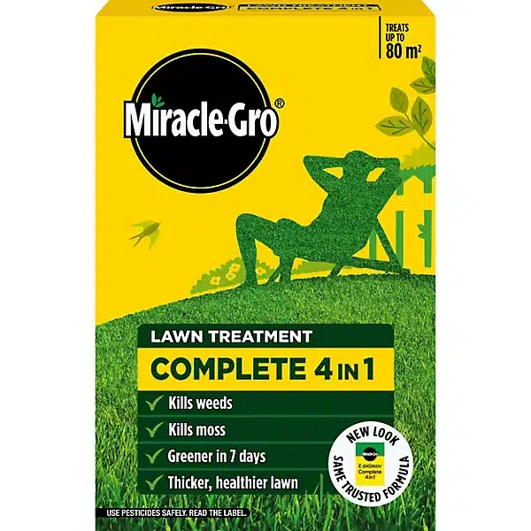 Miracle-Gro Complete 4-in-1 Lawn Feed - 80m2 1 Miracle-Gro Complete 4 in 1 Lawn Treatment - 80m2