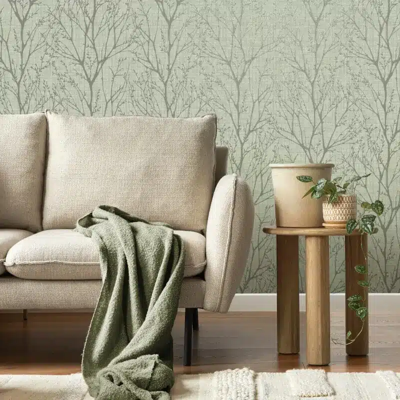 Lynford Trees Green Wallpaper