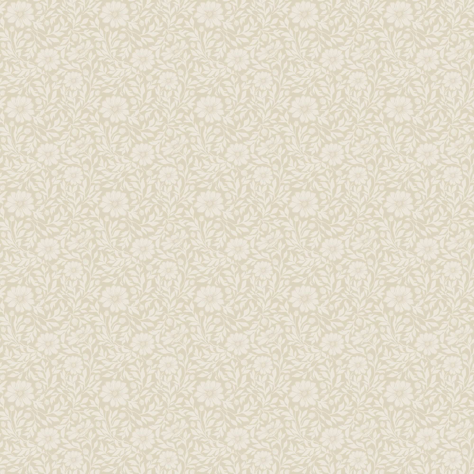 Floral Meadow Beige Wallpaper 2 Floral Meadow Beige Wallpaper - Image 2